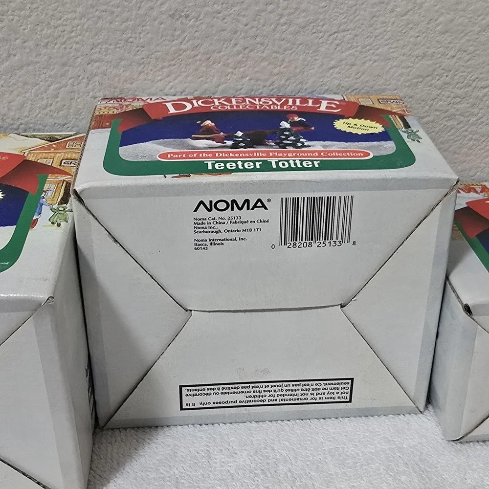 VTG Noma Dickensville Christmas Village Accessories Lot Of 5‎ Dept. 56